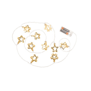 10 LED ламбички - 3D Ѕвезди 