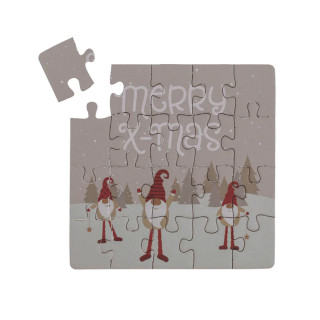 Новогодишна честитка - сложувалка X-Mas, 4 дизајни 