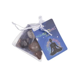 Сет од 7 чакра камчиња во проѕирна вреќичка 