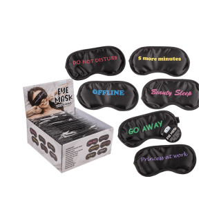 Маска за спиење со слогани, 6 дизајни 