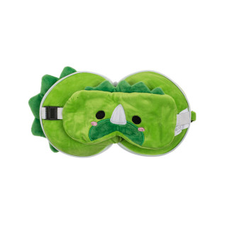 Детска перница за патување + маска за очи Dinosaur 