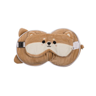 Детска перница за патување + маска за очи Shiba Inu 