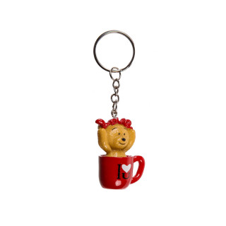 Приврзок за клучеви Bear in Mug, 4 дизајни 
