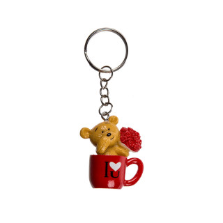 Приврзок за клучеви Bear in Mug, 4 дизајни 