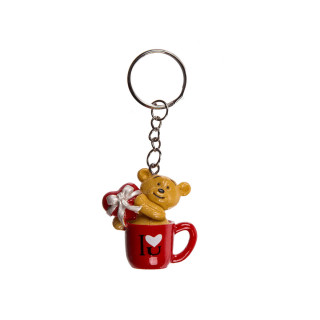 Приврзок за клучеви Bear in Mug, 4 дизајни 