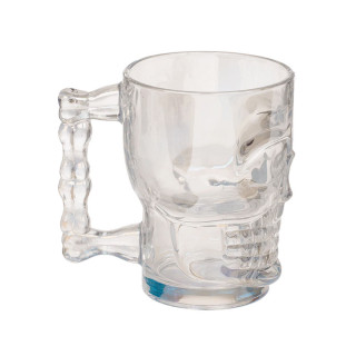 Стаклена чаша Skull, 500ml 