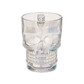 Стаклена чаша Skull, 500ml 