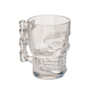 Стаклена чаша Skull, 500ml 
