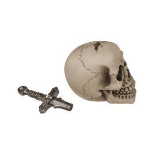 Касичка за пари со клуч Skull 