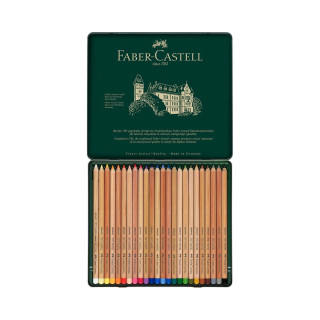 Дрвени боици во метална кутија, Faber Castell - Pitt Pastel, 1/24 