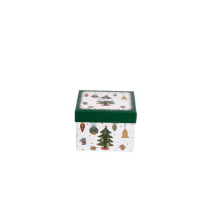 Сет од 2 шолји за еспресо со тацни, Around Christmas Tree, 90ml 