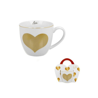 Шолја, Gold Heart, 460ml 