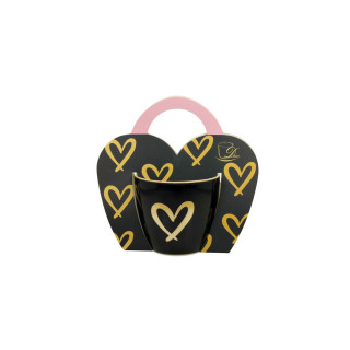 Шолја, Dark Blue Gold Heart, 460ml 