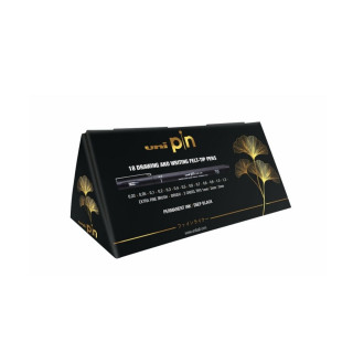 Сет од 18 фајнлајнери, Uni Pin, црни 