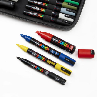 Сет од 40 маркери во несесер, Posca Art 