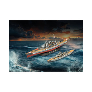 Макета, Gift Set The Legendary Bismarck, 1:700 и 1:1200 