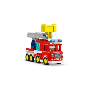 LEGO коцки, Duplo, Fire Truck with Hose and Firefighter 