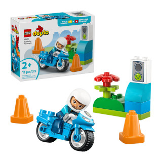LEGO коцки, Duplo, Blue Police Motorcycle 