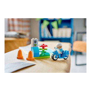 LEGO коцки, Duplo, Blue Police Motorcycle 