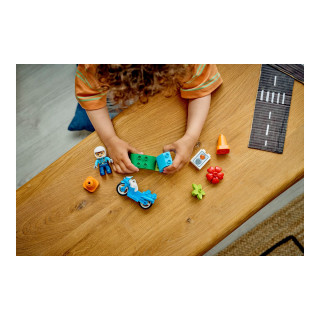 LEGO коцки, Duplo, Blue Police Motorcycle 