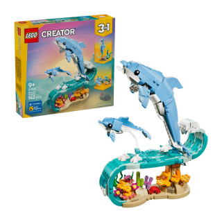 LEGO коцки, Creator 3-in-1, Sea Animals: Beautiful Dolphins 