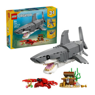 LEGO коцки, Creator 3-in-1, Fierce Shark with a Treasure Chest 