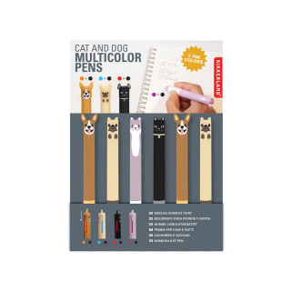Пенкало со повеќе бои Dog/Cat, 4 дизајни 