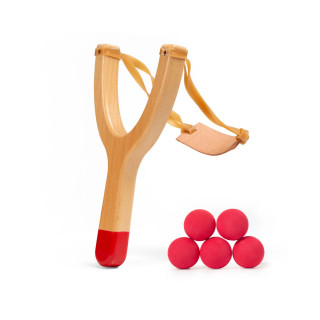 Чатал со меки топчиња Huckleberry Slingshot 