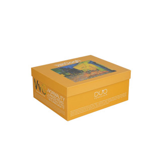 Сет од 2 шолји со тацни Van Gogh - Café Terrace at Night, 110 ml 