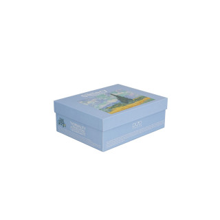 Сет од 2 шолји со тацни Van Gogh - Wheat Field, 110 ml 