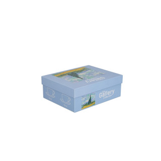 Сет од 2 шолји со тацни Van Gogh - Wheat Field, 110 ml 
