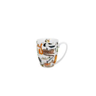 Шолја во украсна хартиена торбичка Cats World: Lazy Cats, 350 ml 
