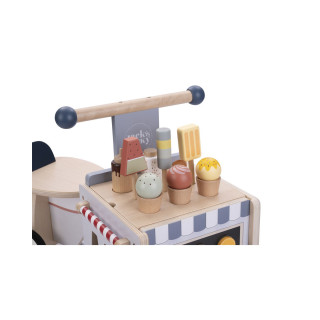 Дрвен сет за игра Jack & Jacky Ice-Cream Cart Bike 