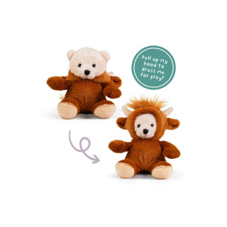 Плишана фигура, Little Dress Up Bear - Highland Cow 