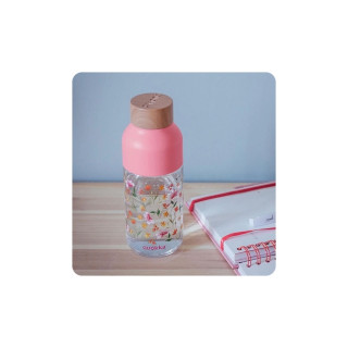 Ecozen шише за вода, Quokka - Ice: Pink Flowers, 570ml 