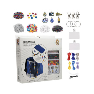 Сет за изработка на приврзоци, FC Real Madrid - DIY Bag Clips 