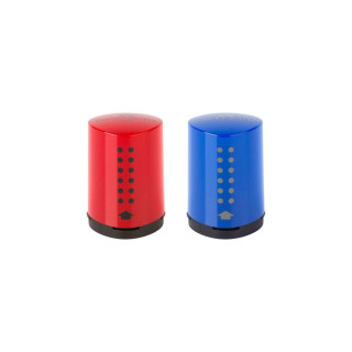 Острилка, Faber Castell - Grip 2001 Mini Box, blue/red 