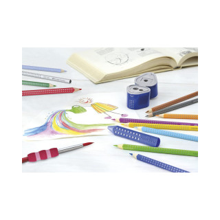 Острилка со 3 отвори, Faber Castell - Grip 2001 Trio, red/blue 