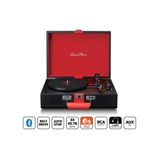 Грамофон, CLASSIC PHONO TT-110 - Black/Red 