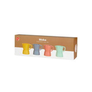 Сет од 4 шолји за еспресо, Moka, 60ml 