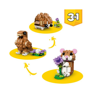 LEGO коцки, Creator 3-in-1, Cute Hamster with a Flower 