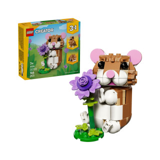 LEGO коцки, Creator 3-in-1, Cute Hamster with a Flower 