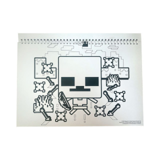 Блок со стикери, Minecraft, A4 