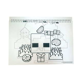 Блок со стикери, Minecraft, A4 