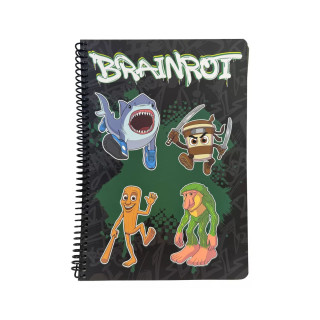 Тетратка со спирала, Brainrot 1, B5 