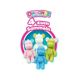 Сет за изработка на приврзок, Diamondz Crystal Painting - 3D Teddy 