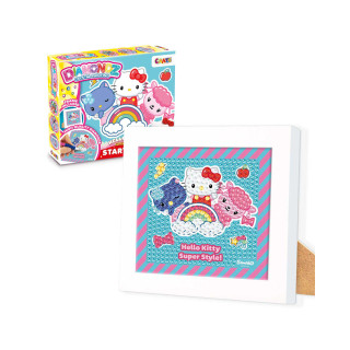 Сет за изработка на слики, Diamondz  Crystal Painting- Hello Kitty 