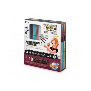 Сет за цртање на детски тетоважи 'Professional Studio Tattoo Pens - Gold' 
