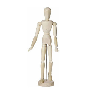 Дрвен човек-модел за цртање, Mannequin, 30 цм