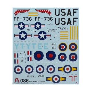 Макета, Aircraft, P-51D Mustang, 1:72 